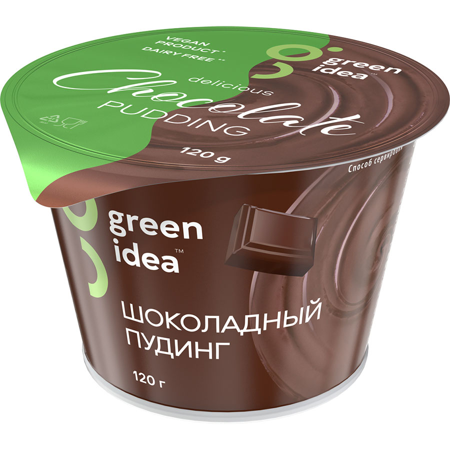 Pudding soy Green Idea with chocolate, 120 g