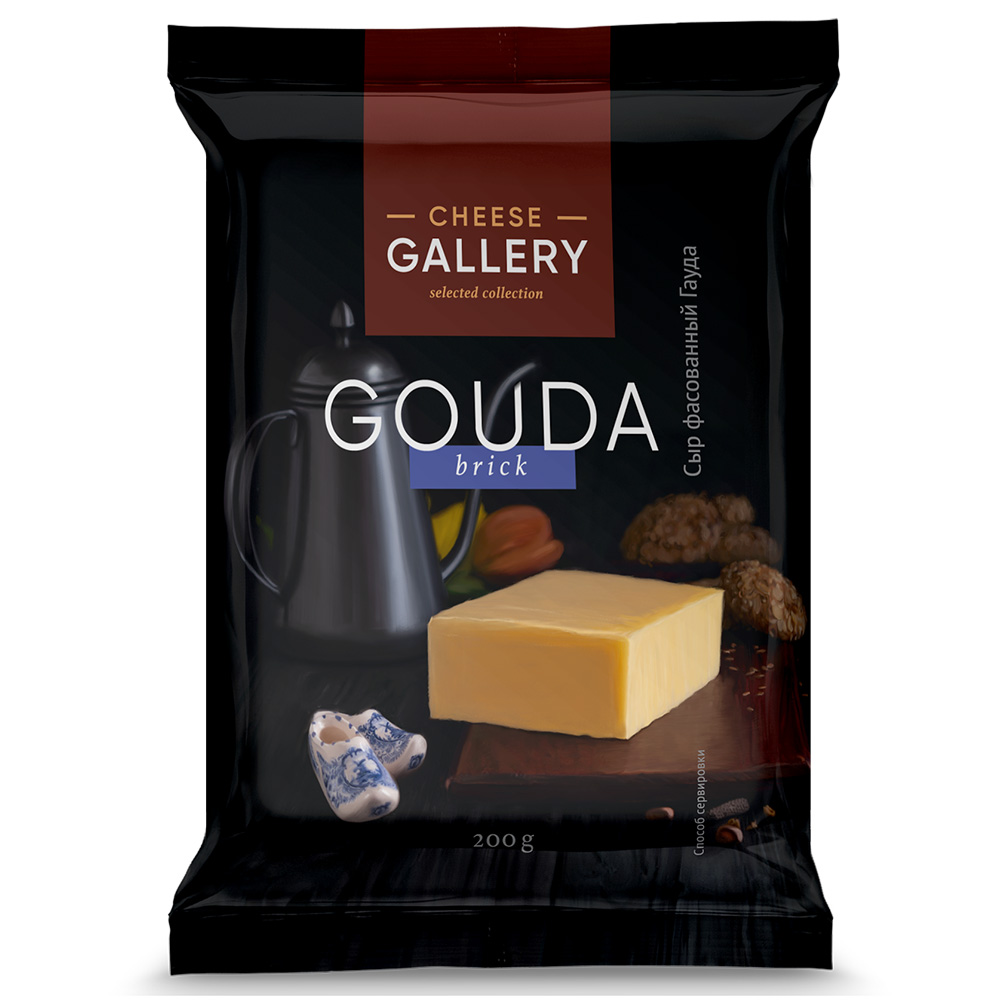 Сыр Cheese Gallery Гауда кусок, 200 г