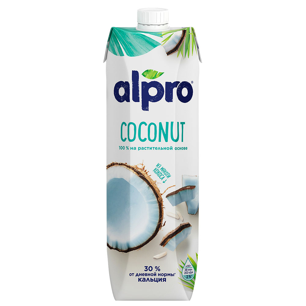 Напиток кокосовый с рисом Alpro обогащенный кальцием и витаминами, 1л, 1 л