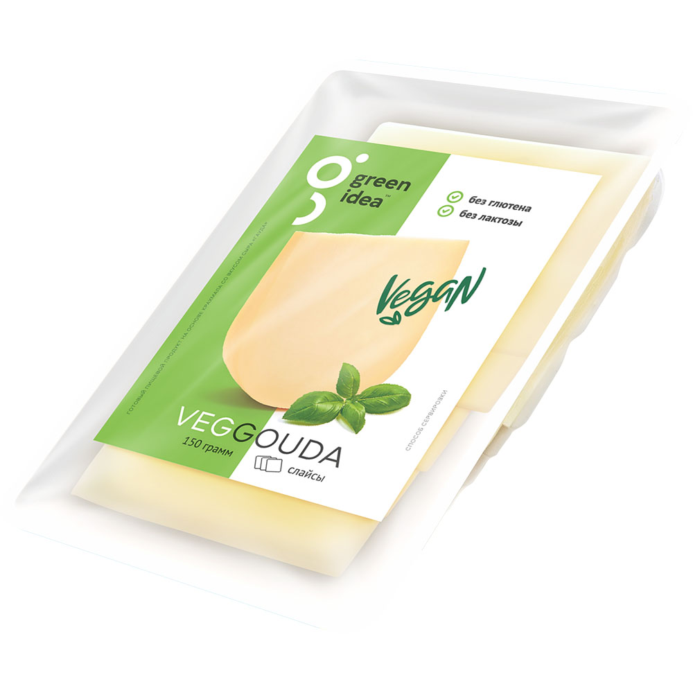 Сыр растительный Green Idea Гауда, нарезка, 150 г