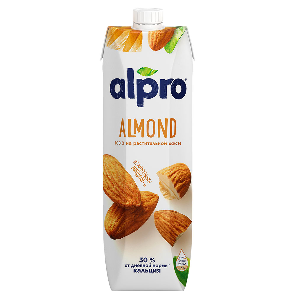 Напиток миндальный Alpro обогащенный кальцием и витаминами, 1л, 1 л