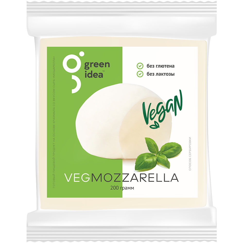 Plant-based cheese Green Idea Mozzarella